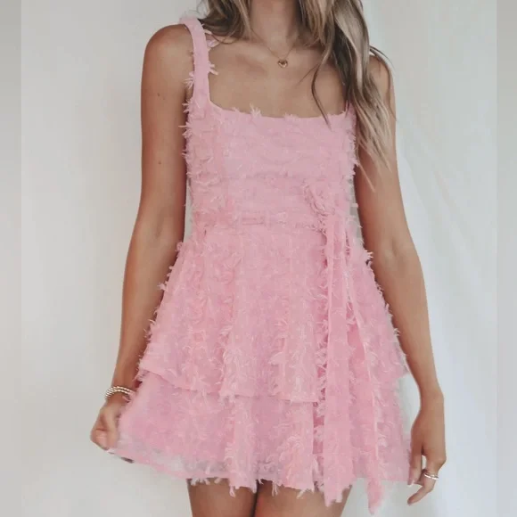 SHOW ME YOUR MUMU Meg Pink Mini Party Dress - Picture 4 of 4